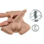 Фаллоимитатор с мужским торсом SilexD Apollo Male Torso L, светло-коричневый - Фото №6
