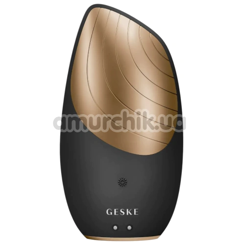 Ультразвукова щітка для обличчя Geske Sonic Thermo Facial Brush 6 in 1, cіро-золота