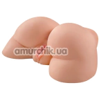 Искусственная вагина и анус с вибрацией Pipedream Extreme Bad Girl Vibrating Ass, телесная - Фото №1