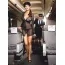 Костюм стюардессы 3-piece Black Stewardess Uniform: платье + кепочка - Фото №2