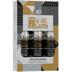 Набір оральних лубрикантів JO TriMe Triple Pack Gelato - Фото №1