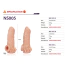Насадка на пенис Kokos Nude Sleeve NS 005-L, телесная - Фото №3