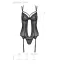 Комплект Passion Free Your Senses Eco Drosera Corset, черный: корсет + трусики-стринги - Фото №5