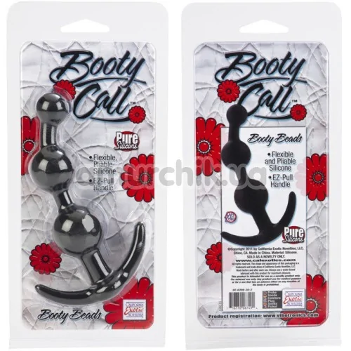 Анальные бусы Booty Call Booty Beads, черные