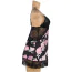 Комплект Star Night Floral Mesh Set, черный: пеньюар + трусики-стринги - Фото №9