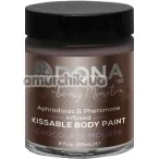 Крем-краска для тела Dona Kissable Body Paint Chocolate Mousse - шоколад, 59 мл - Фото №1