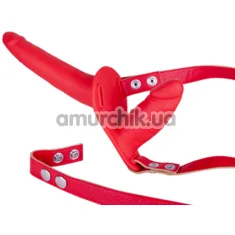 Подвійний страпон Sex Companion Dual Climax, червоний - Фото №1