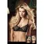 Бюстгальтер Black Bra With Transparent Stripes (модель B1167) - Фото №1