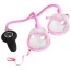 Вакуумная помпа для увеличения груди Breast Pump, розовая - Фото №1