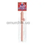 Коктейльна трубочка у формі пеніса Jumbo Sucking Straw тілесна - Фото №1
