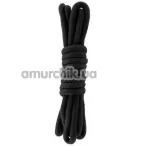 Веревка sLash Bondage Rope Black 3м, черная - Фото №1