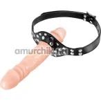 Кляп Fetish Tentation Double Penis Gag, чорний - Фото №1