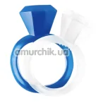 Набор из 2 эрекционных колец GK Power Diamond Cock Ring, бело-синий - Фото №1