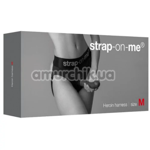 Трусики для страпона Strap-On-Me Heroin Harness, чорні