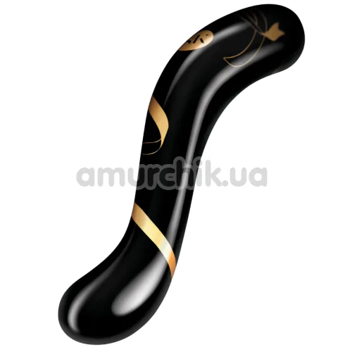 Фалоімітатор Secret Kisses 7 Handblow Double Ended Dildo, чорний