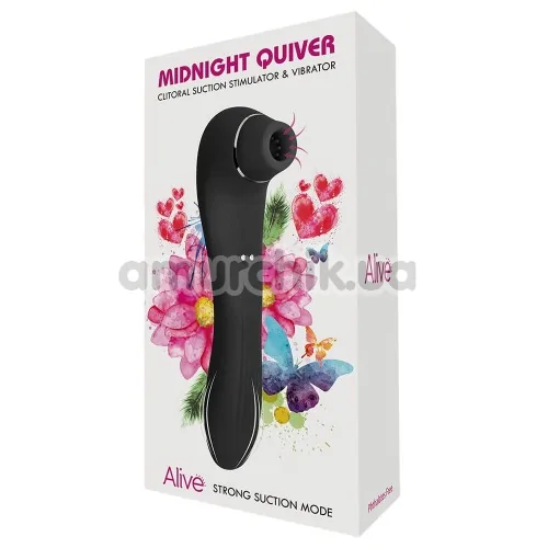 Симулятор орального сексу для жінок Alive Midnight Quiver, чорний