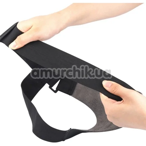 Страпон с вибрацией Ultra Passionate Harness Realdeal Penis Strap On, коричневый