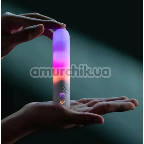 Клиторальный вибратор с подсветкой Illumination The Bullet, белый