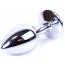 Анальная пробка со светло-розовым кристаллом Exclusivity Jewellery Silver Plug, серебряная - Фото №4