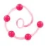 Анальний ланцюжок Jelly Pleasure Beads, рожевий - Фото №2