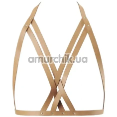 Портупея Bijoux Indiscrets Maze Halter Bra Harness, тілесна - Фото №1