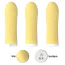 Кліторальний вібратор Boss Series Silicone Touch Vibrator, жовтий - Фото №5