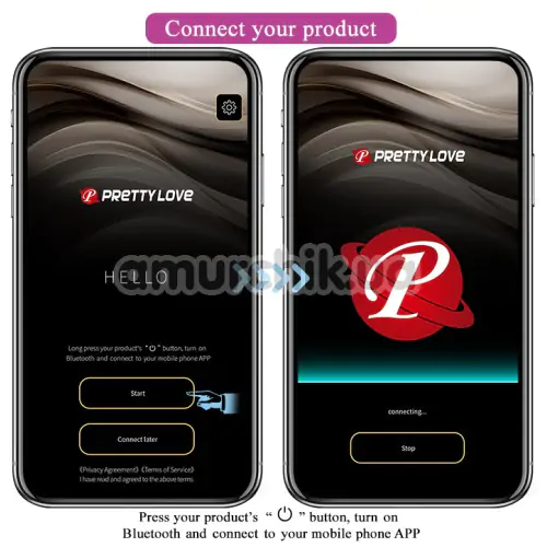Виброяйцо Pretty Love Nymph, фиолетовое