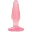 Анальна пробка Crystal Jellies Medium, 14 см рожева - Фото №1
