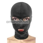 Маска Fetish Tentation Enjoy Pain Open Mouth And Eyes Hood, черная - Фото №1