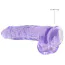 Фаллоимитатор Realrock Crystal Clear Dildo Realistic 9, фиолетовый - Фото №3