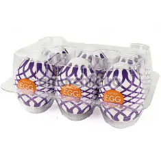 Набор из 6 мастурбаторов Tenga Egg Mesh - Фото №1