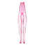 Комбинезон Ouch! Bodystocking With Halterneck Glow In The Dark, розовый - Фото №5