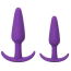 Анальна пробка Alume Silicone Anchor Plug S, фіолетова - Фото №4
