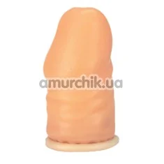 Насадка - удлинитель члена Head Shockers Flat Head телесная - Фото №1