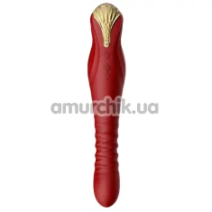Вибратор для точки G Zalo King Vibrating Thruster, бордовый - Фото №1