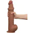 Фалоімітатор Sliding-Skin Dual Layer Dong King Sized 13.5, світло-коричневий - Фото №10