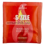 Оральний гель з зігріваючим ефектом Sensuva Sizzle Lips Strawberry - полуниця, 6 мл - Фото №1