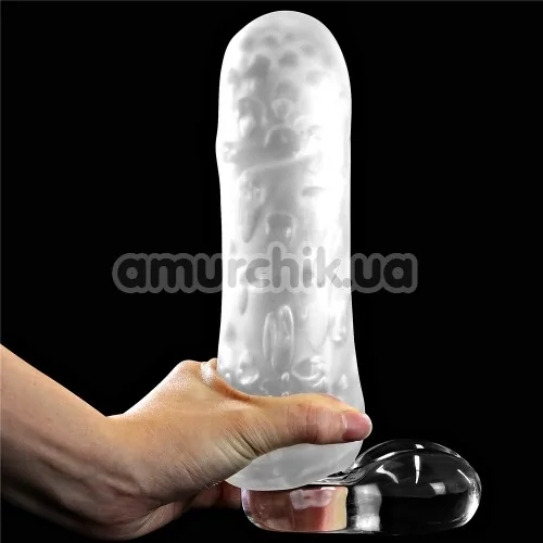 Мастурбатор Lovetoy Giant Egg Grind Ripples Edition, прозрачный
