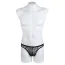 Трусы-стринги мужские Star Night Mesh Net Male G-String, черные - Фото №4