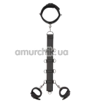 Бондажний набір Easy Toys Wrist To Neck Restraint Set, чорний - Фото №1