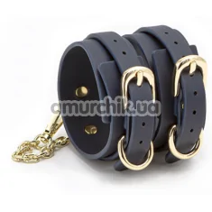 Фіксатори для ніг Bondage Couture Ankle Cuffs, сині - Фото №1