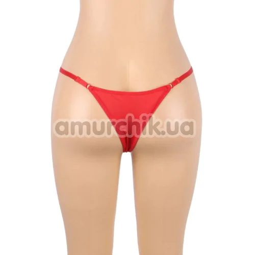 Трусики-стрінги Star Night Floral And Rhinestone G-Strings, червоні