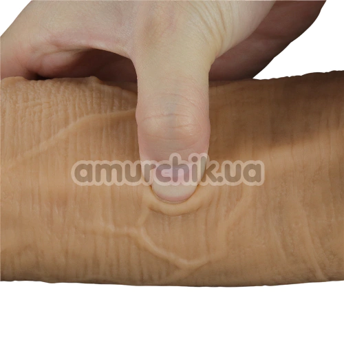 Фаллоимитатор Dual-Layered Silicone Handle Nature Cock LV411034, телесный