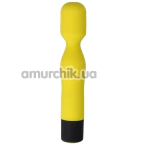 Универсальный вибромассажер Virgite Fluo Mini Wand Vibe F4, желтый - Фото №1