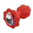 Анальна пробка з прозорим кристалом і червоним хвостиком Alume Silicone Plug With Tail S, червона - Фото №6