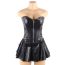 Комплект Star Night Sexy Leather, черный: корсет + юбка + трусики-стринги - Фото №2