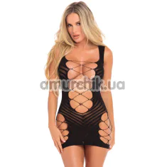 Сукня Vertical Hold Open Mini Dress, чорна - Фото №1