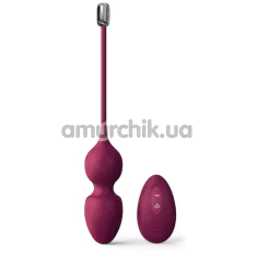 Вагинальные шарики с вибрацией Dorcel Love Balls, бордовые - Фото №1