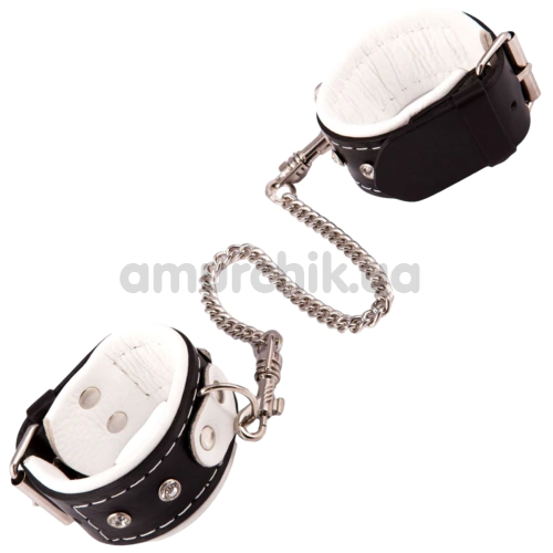 Фіксатори для рук Whips Collection Chain Hand Cuffs, чорно-білі