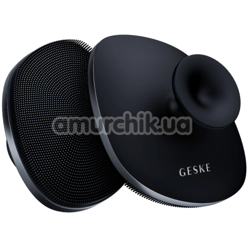 Щетка для тела Geske Body Brush 4 in 1 Suction Mount Metal, черная - Фото №1